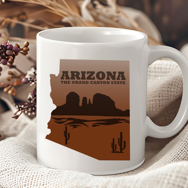 Mug Arizona carte Grand Canyon paysage (Créateur téléchargé)