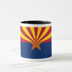 Mug Arizona Drapeau : Réglage de Star Sun, État du cui