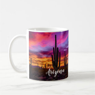 Mug Arizona Saguaro Cactus Sud-Ouest Désert Sunset