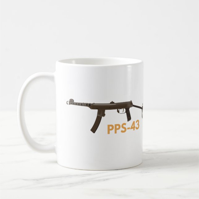 Mug Arme de sous-machine 2ÈME GUERRE MONDIALE PPS-43 s (Gauche)
