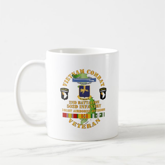 Mug Armée - Vietnam Vet de combat - 2e Bn 502e Infante (Gauche)