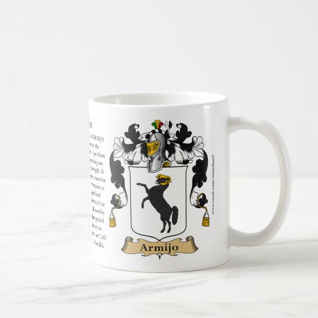 Mug Armijo, l'origine, la signification et la crête (Droite)