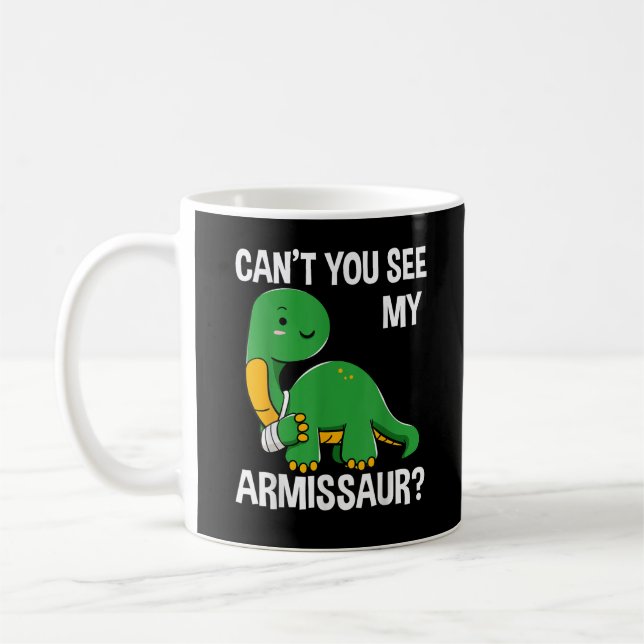 Mug Armissaur Bones brisées Bras Blessures Dinosaure R (Gauche)