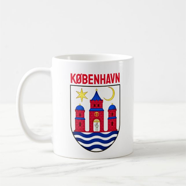 Mug Armoiries de Copenhague - DANEMARK (Gauche)