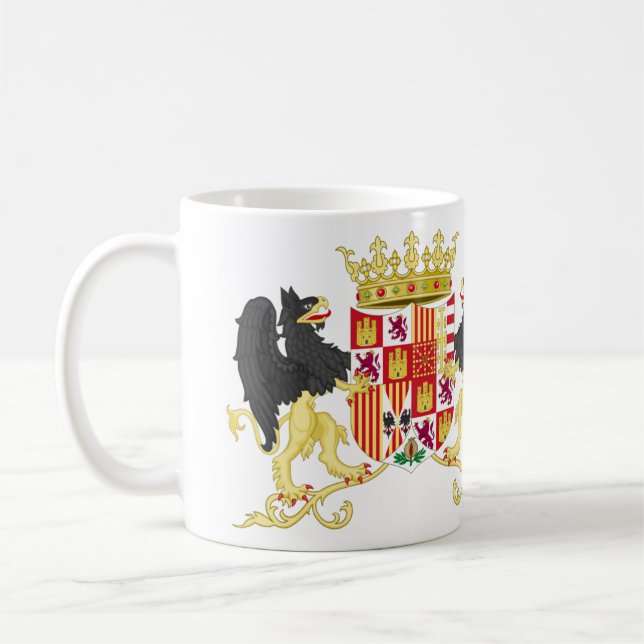 Mug Armoiries De Ferdinand II D'Aragon Avec Soutien (Gauche)