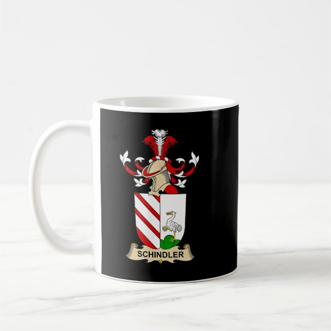 Mug Armoiries de Schindler Famille Crest  (Gauche)