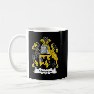 Mug Armoiries de Simpson Famille Crest 