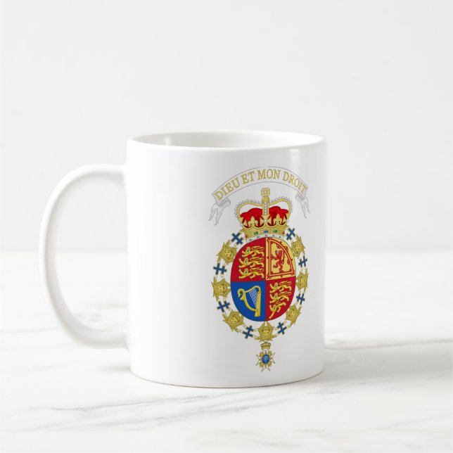 Mug Armoiries D'Elizabeth II Du Royaume-Uni (Gauche)