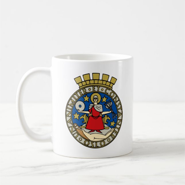 Mug Armoiries d'Oslo, Norvège (Gauche)