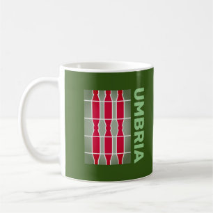 Mug Armoiries/drapeau de l'Ombrie, Italie