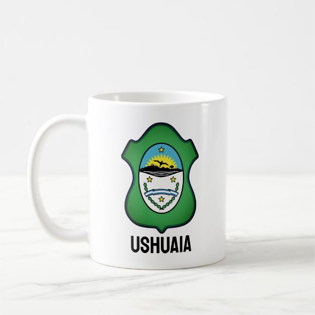 Mug Armoiries d'Ushuaia - Argentine (Gauche)