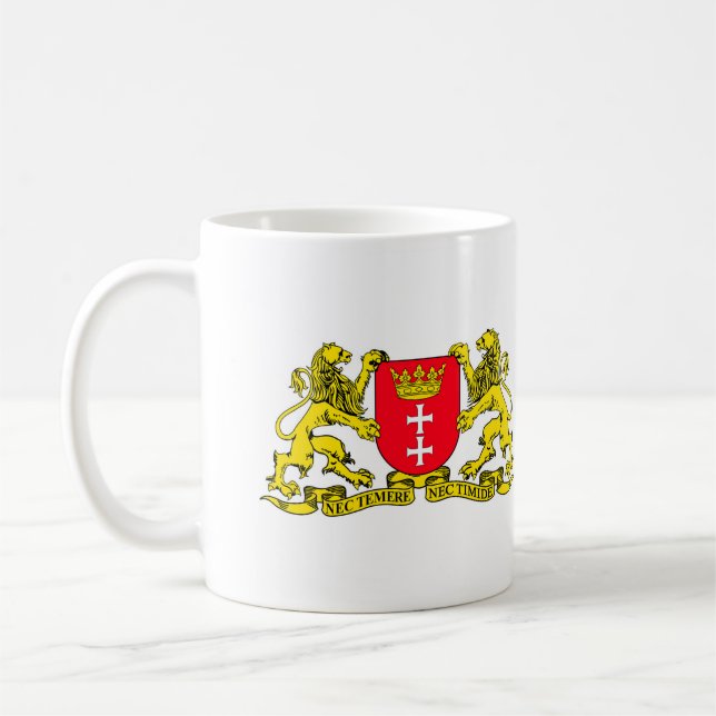 Mug Armoiries Plaque de casque de crête (Gauche)