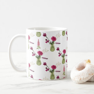 Mug Arrangement exotique de fleurs dans le verre