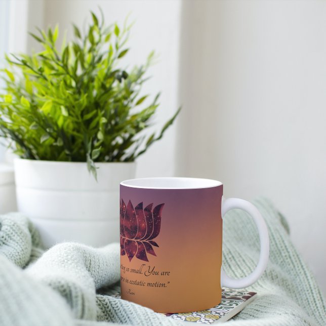 Mug Arrêter d'effectuer une petite citation de Rumi Lo (Créateur téléchargé)