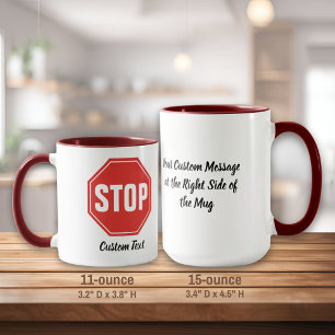 MUG ARRÊTER LE SIGNE