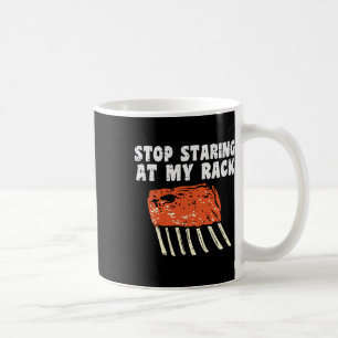 Mug Arrêtez de regarder mon grillot BBQ Ribs Rbecue Gr