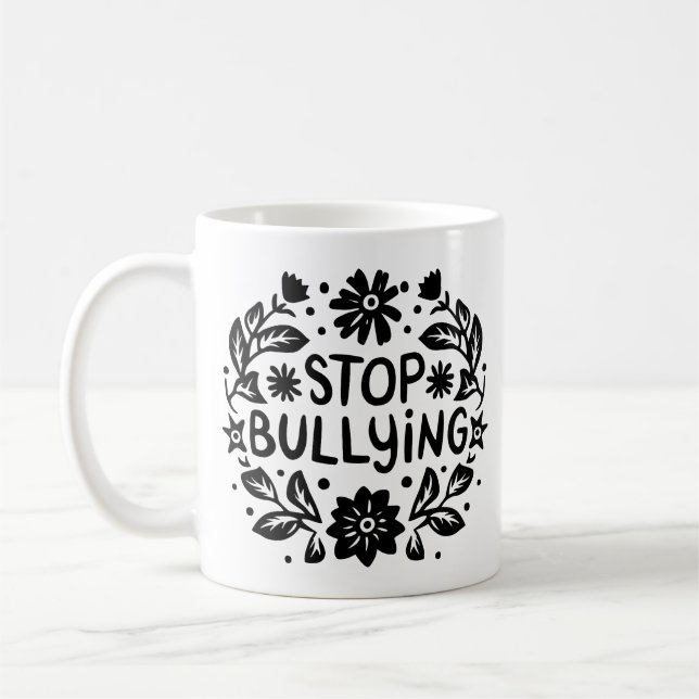 Mug Arrêtez d'intimider les gens qui s'opposent à la v (Gauche)