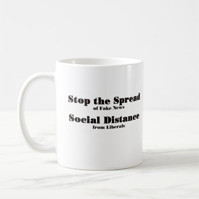 Mug Arrêtez la diffusion de fausses nouvelles (Gauche)
