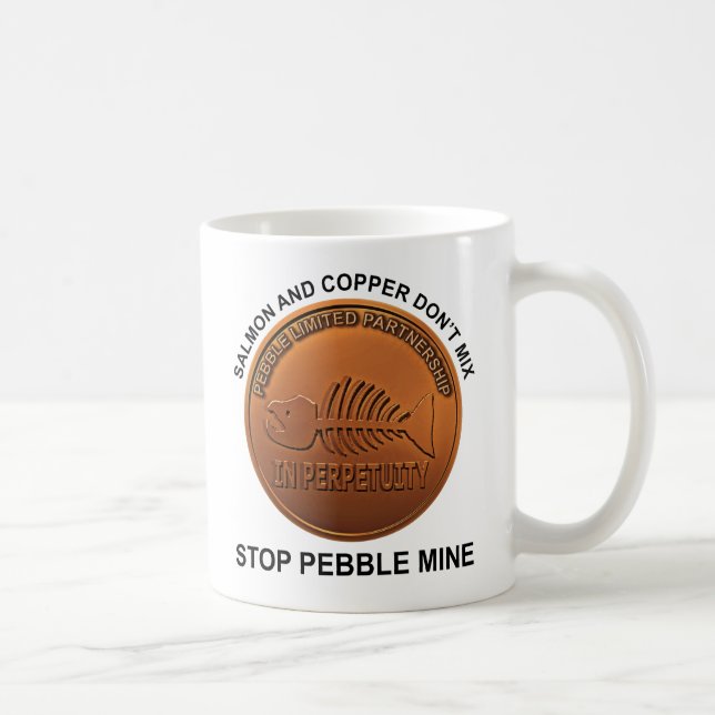 Mug Arrêtez la mine de galets - Pebble Mine Penny (Droite)