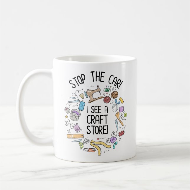 Mug Arrêtez La Voiture ! Je Vois Une Boutique D'Artisa (Gauche)