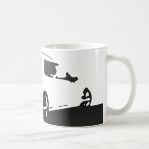 Mug Arrière aérien de Saab 9-5 - charbon de bois sur