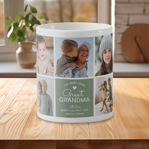 Mug ARRIÈRE-GRAND-MÈRE 'la plus aimée' Collage de phot