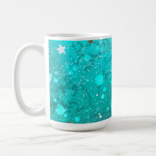 Mug Arrière - plan à huile Turquoise de la menthe