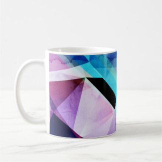 Mug Arrière - plan Abstrait géométrique aquarelle