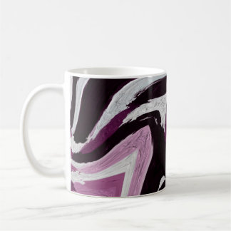 Mug Arrière - plan abstrait graphique de trait de bros