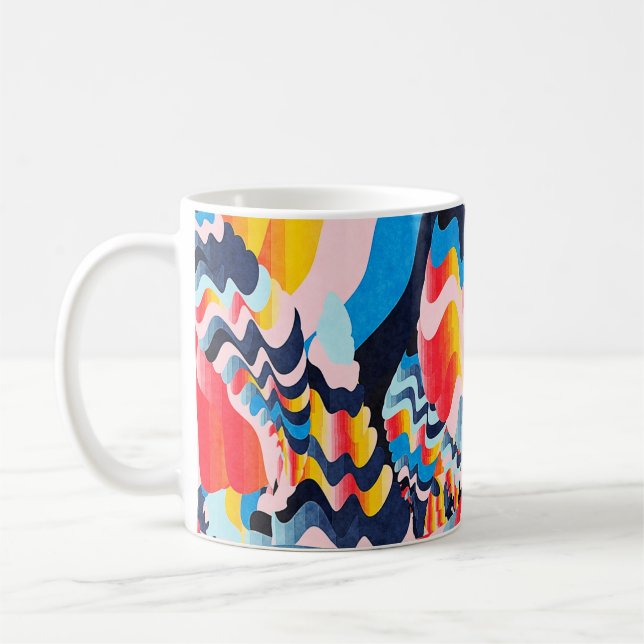 Mug arrière - plan d'art numérique (Gauche)