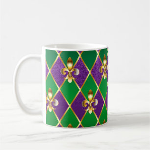 Mug Arrière - plan de bijoux Mardi Gras