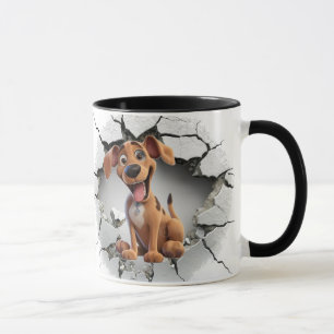 Mug Arrière - plan de chiot mignon