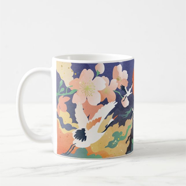 Mug Arrière - plan de luxe de style oriental doré. chi (Gauche)