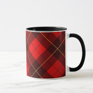 Mug Arrière - plan de tartan de Wallace