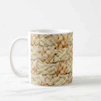 Mug Arrière - plan de texture de paille naturelle