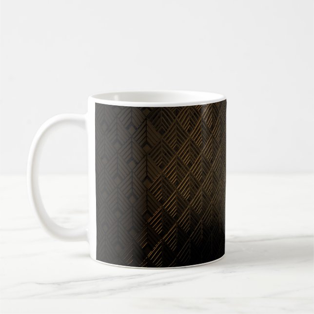 Mug Arrière - plan d'illustrations 3D Art Déco (Gauche)