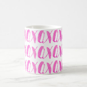 Mug Arrière - plan du xoxo de PixDezines/Pink/DIY