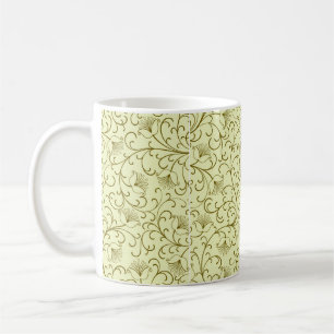Mug Arrière - plan floral. Belle illustration vintage.