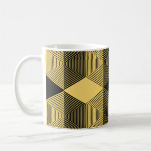 Mug Arrière - plan géométrique Abstrait. maillage hexa