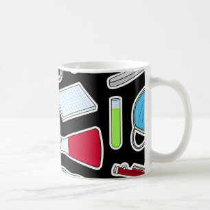 Mug Arrière - plan mignon de noir de motif de