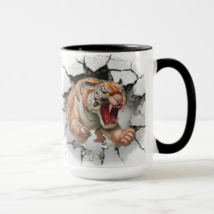 Mug Arrière - plan moyen du tigre