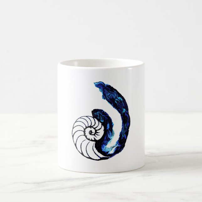 Mug Arrière - plan personnalisable de noir d'orphelin (Centre)