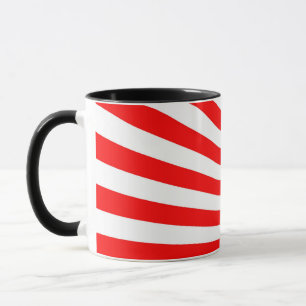 Mug Arrière - plan Retro Red Sun Rays