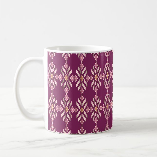 Mug Arrière - plan sans joint sud-est asiatique rétro  (Gauche)