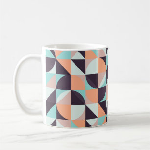 Mug Arrière - plan vintage rétro géométrique, transpar