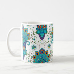 Mug Arrière - plan vintage sans couture avec motif or