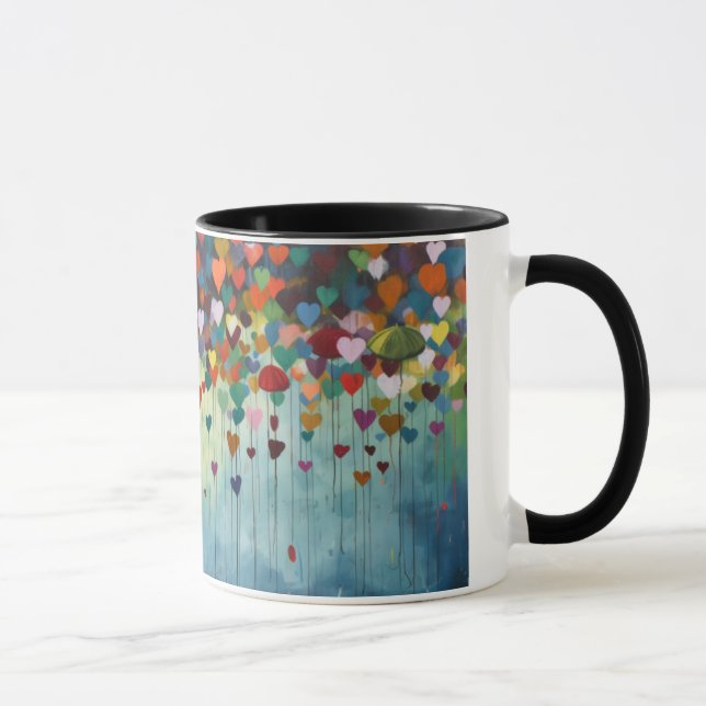 Mug art abstract heart (Right)