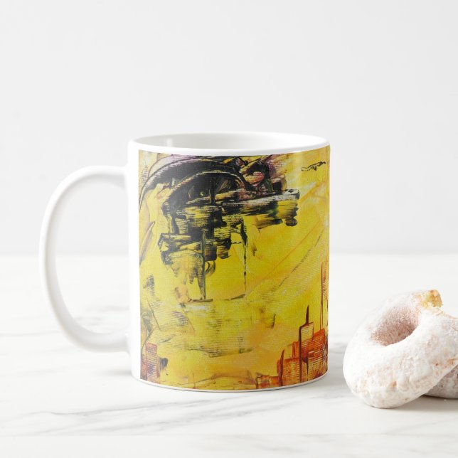 Mug Art Abstrait (Avec donut)
