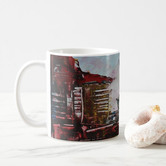 Mug Art Abstrait (Avec donut)