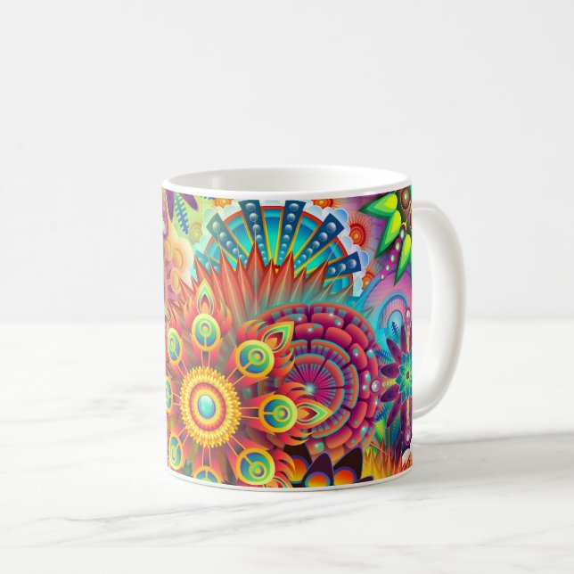Mug Art Abstrait 163 (Devant droit)
